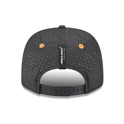 This is a McLaren Racing Oscar Piastri Vegas Race Special Black 9SEVENTY Stretch Snap Adjustable Cap 7