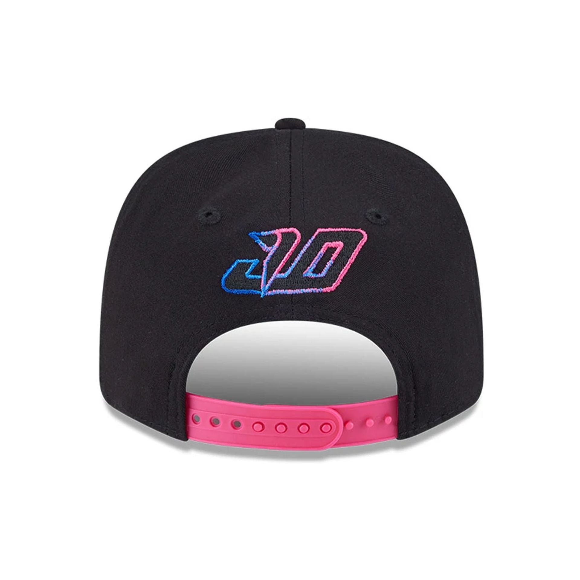 This is a Alpine Racing Jack Doohan Vegas Race Special Black 9SEVENTY Stretch Snap Adjustable Cap 5