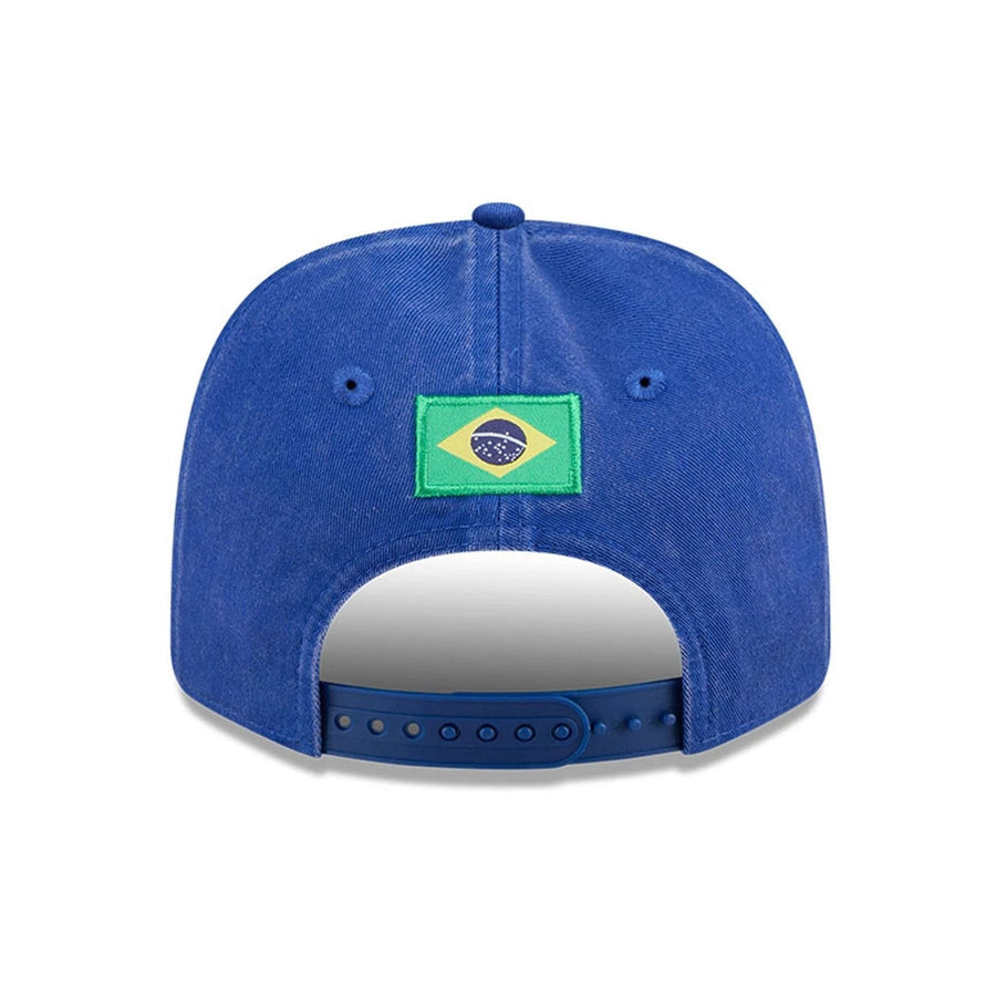 This is a Red Bull Racing Brazil Team Blue 9SEVENTY Stretch Snap Adjustable Cap 4