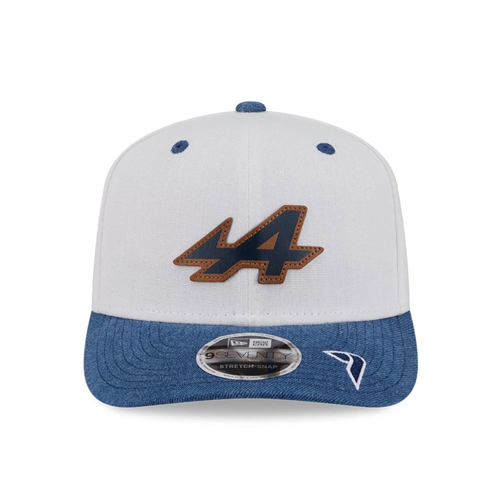 This is a Alpine Racing Jack Doohan Austin Race Special White 9SEVENTY Stretch Snap Adjustable Cap 3