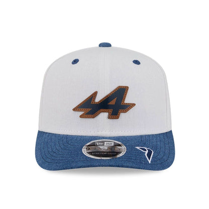 This is a Alpine Racing Jack Doohan Austin Race Special White 9SEVENTY Stretch Snap Adjustable Cap 3