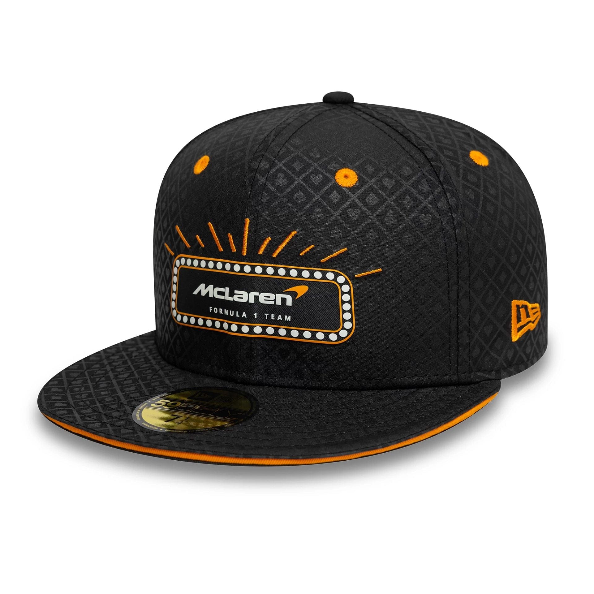 This is a McLaren Racing Vegas Race Special Black 59FIFTY Fitted Cap 1