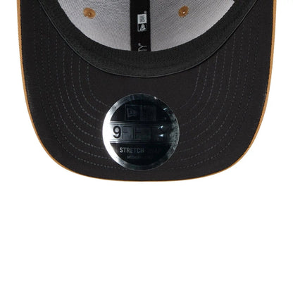 This is a MoneyGram Haas Formula 1 Esteban Ocon Austin Race Special Beige 9FIFTY Stretch Snap Adjustable Cap 2