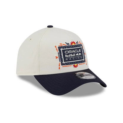 This is a Red Bull Racing Mexico Team Cream 9FORTY A-Frame Adjustable Cap 3