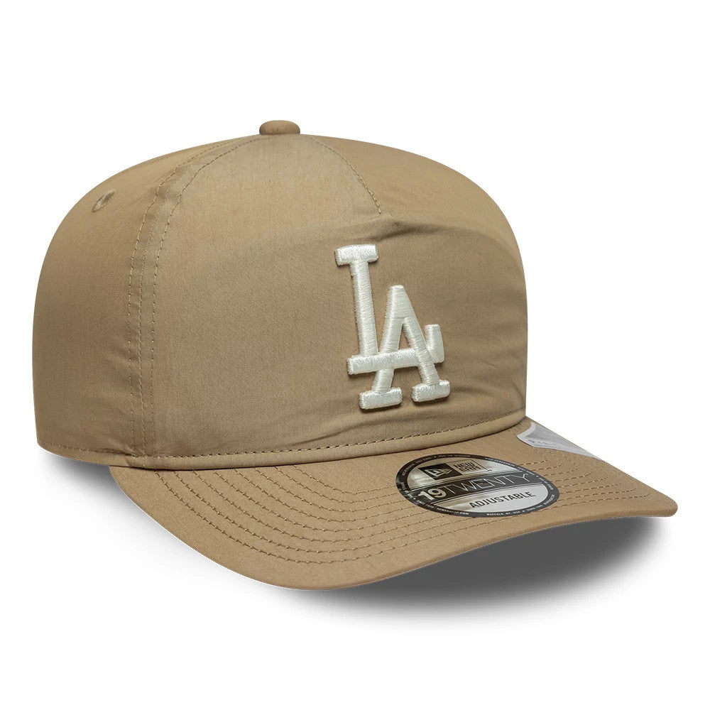 This is a LA Dodgers MLB Nylon Open Beige 19TWENTY Adjustable Cap 4