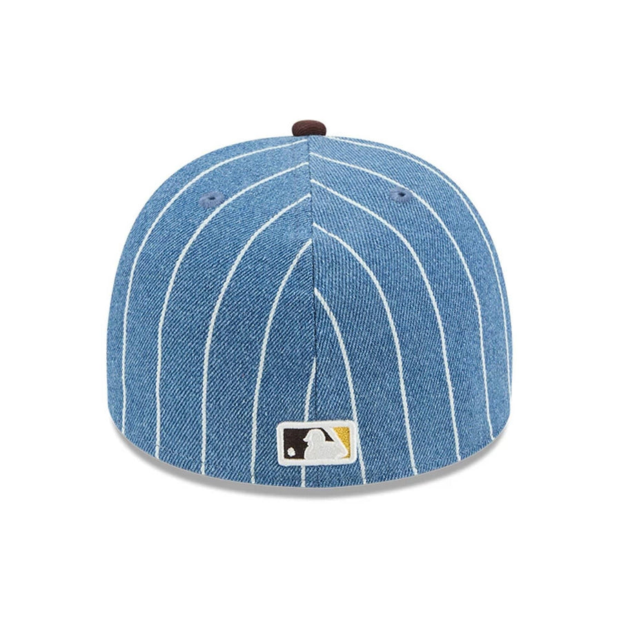 This is a San Diego Padres MLB Parallel Dark Brown 59FIFTY A-Frame Fitted Cap 7