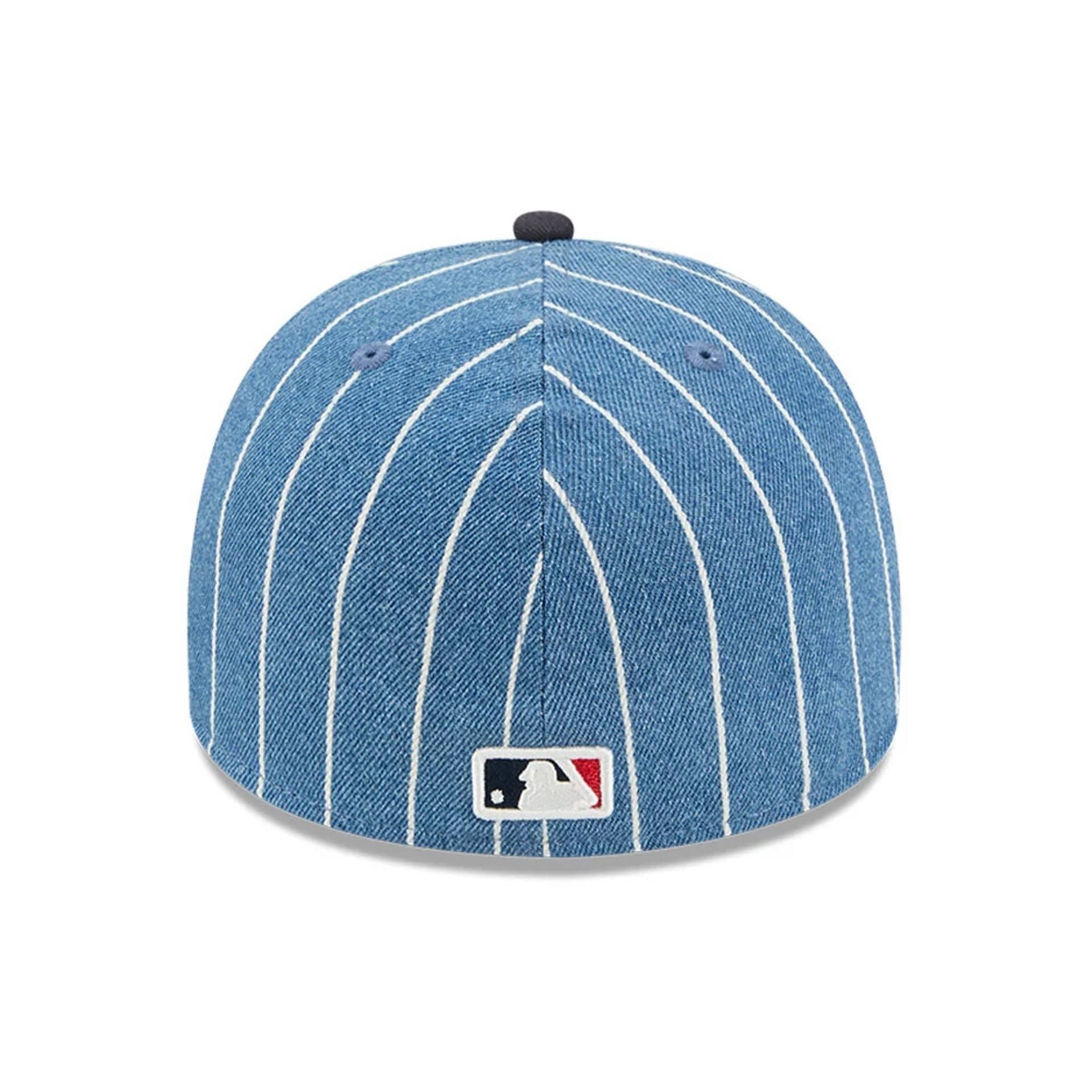 This is a Boston Red Sox MLB Parallel Navy 59FIFTY A-Frame Fitted Cap 5