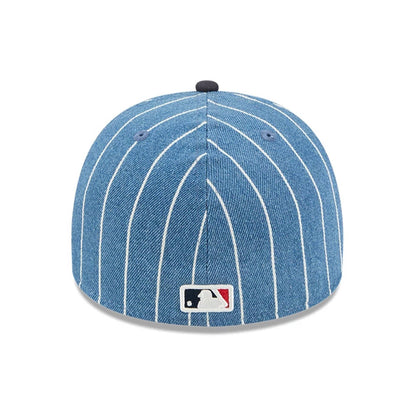 This is a Boston Red Sox MLB Parallel Navy 59FIFTY A-Frame Fitted Cap 5