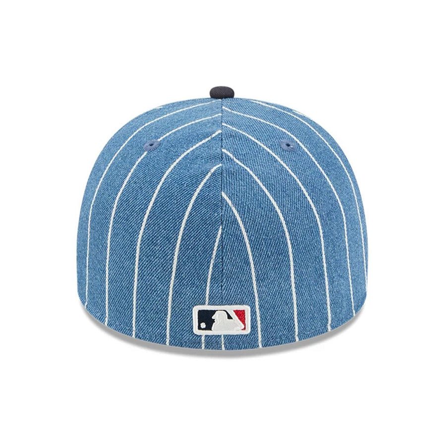 This is a Boston Red Sox MLB Parallel Navy 59FIFTY A-Frame Fitted Cap 5