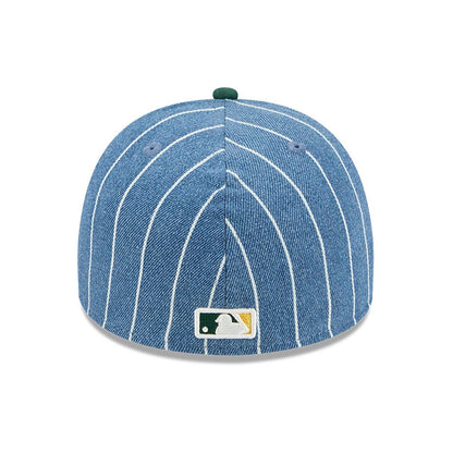 This is a Athletics MLB Parallel Blue 59FIFTY A-Frame Fitted Cap 5