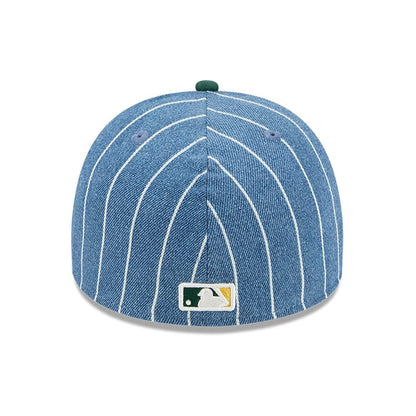 This is a Athletics MLB Parallel Blue 59FIFTY A-Frame Fitted Cap 5
