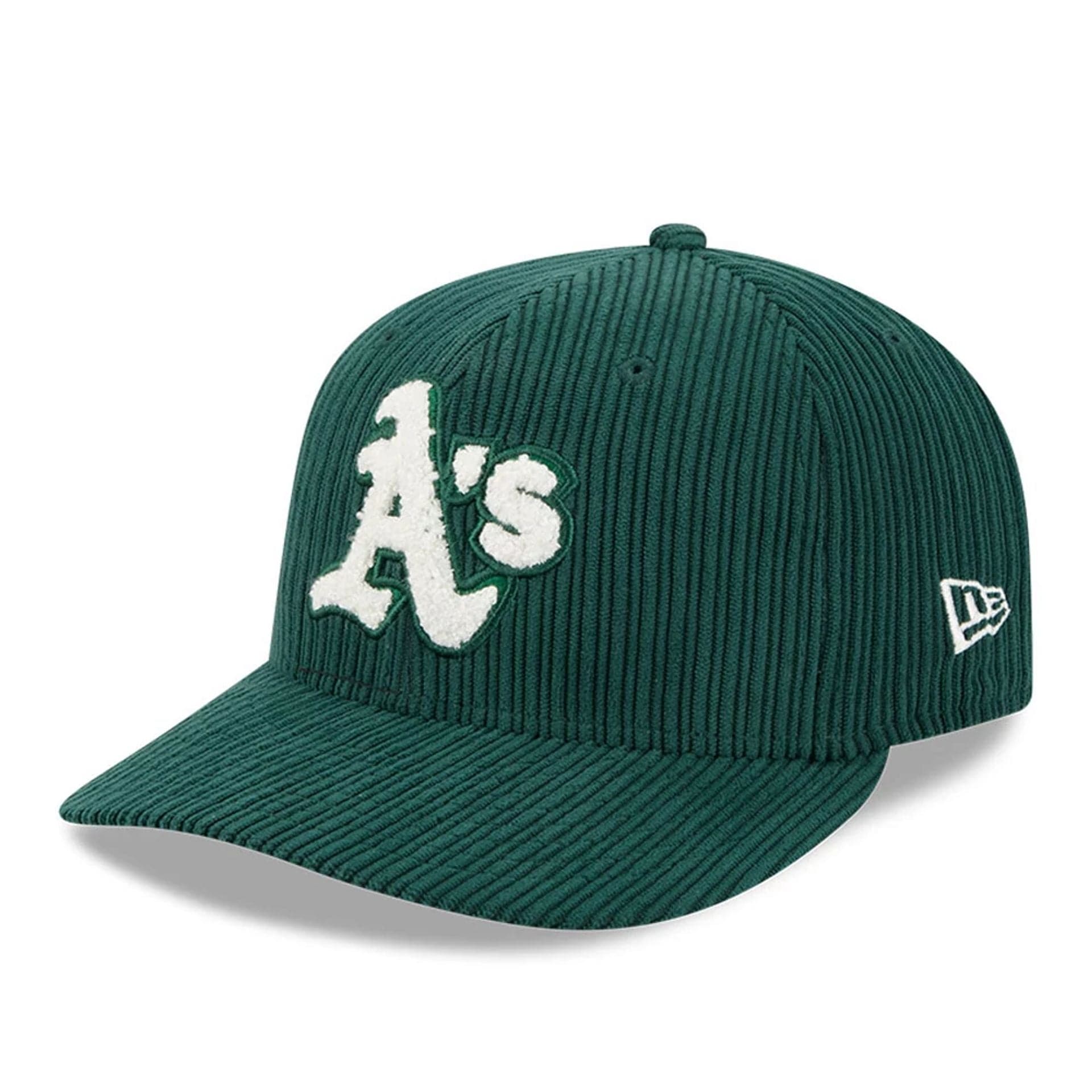 This is a Athletics MLB Chenille Pop Dark Green 59FIFTY Fitted Cap 1