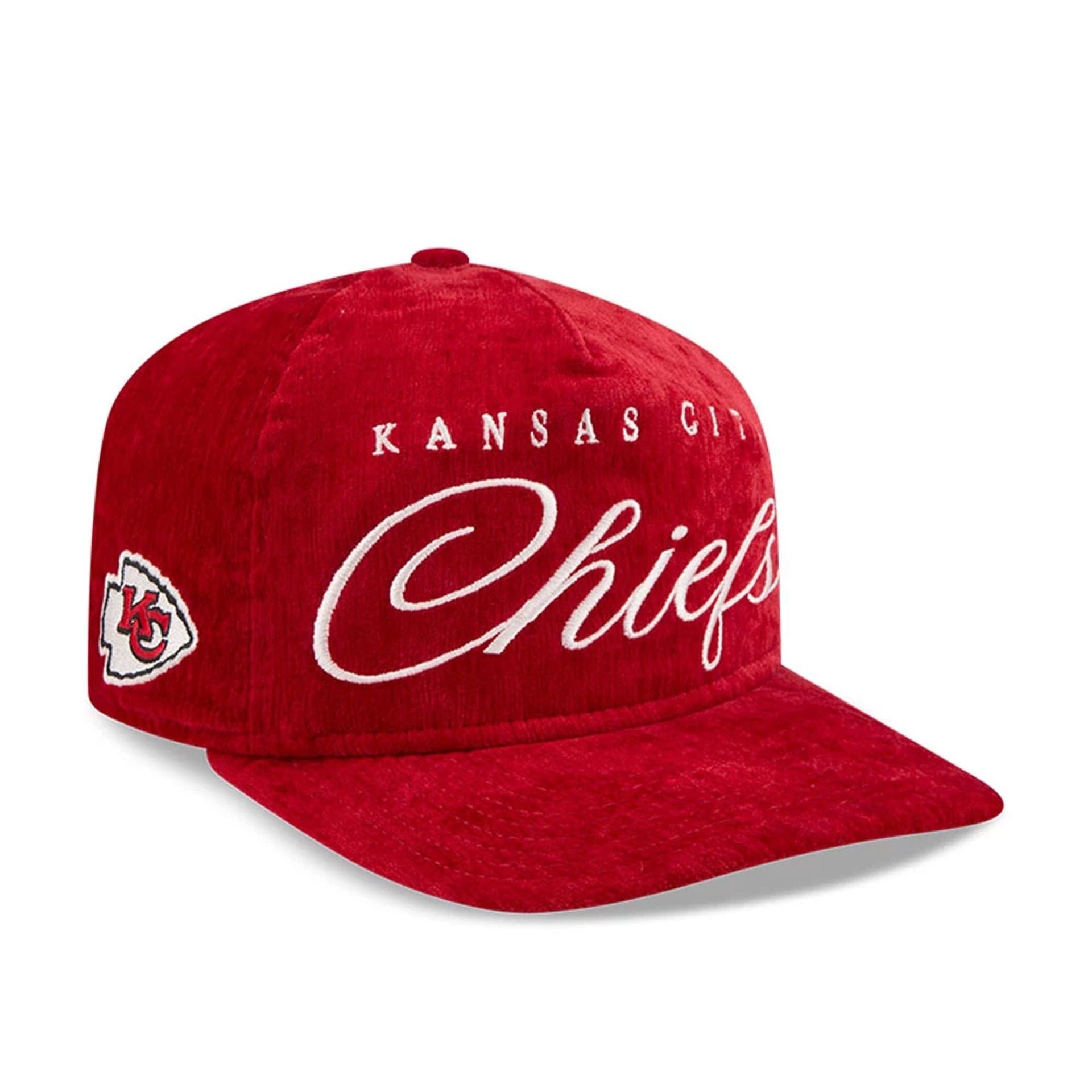 This is a Kansas City Chiefs NFL Team Script Red 19TWENTY Adjustable Cap 1