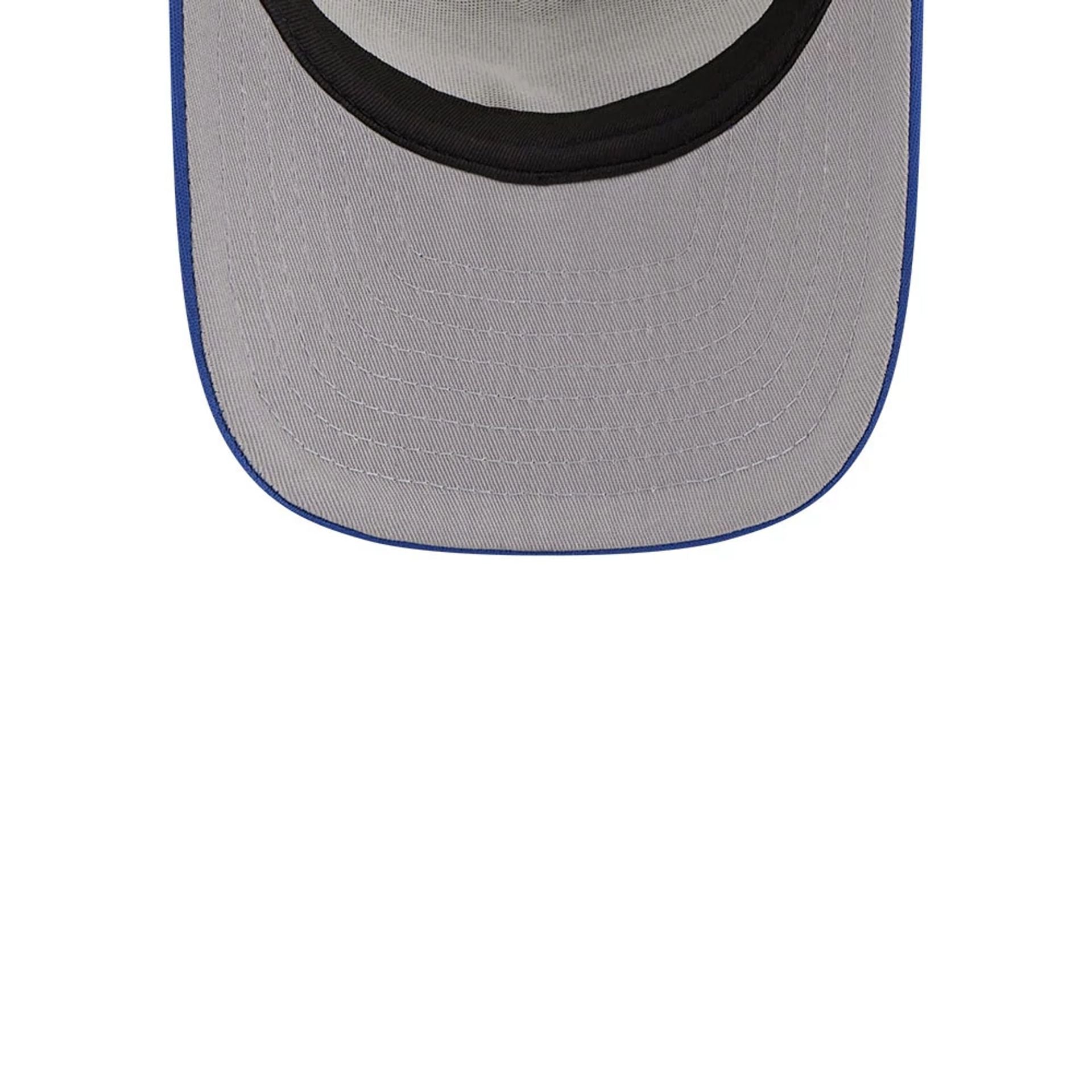 This is a Chicago Cubs MLB Arched Blue 9FIFTY A-Frame Trucker Adjustable Cap 2