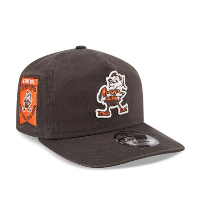 This is a Cleveland Browns NFL Championship Dark Brown 19TWENTY Adjustable Cap 1