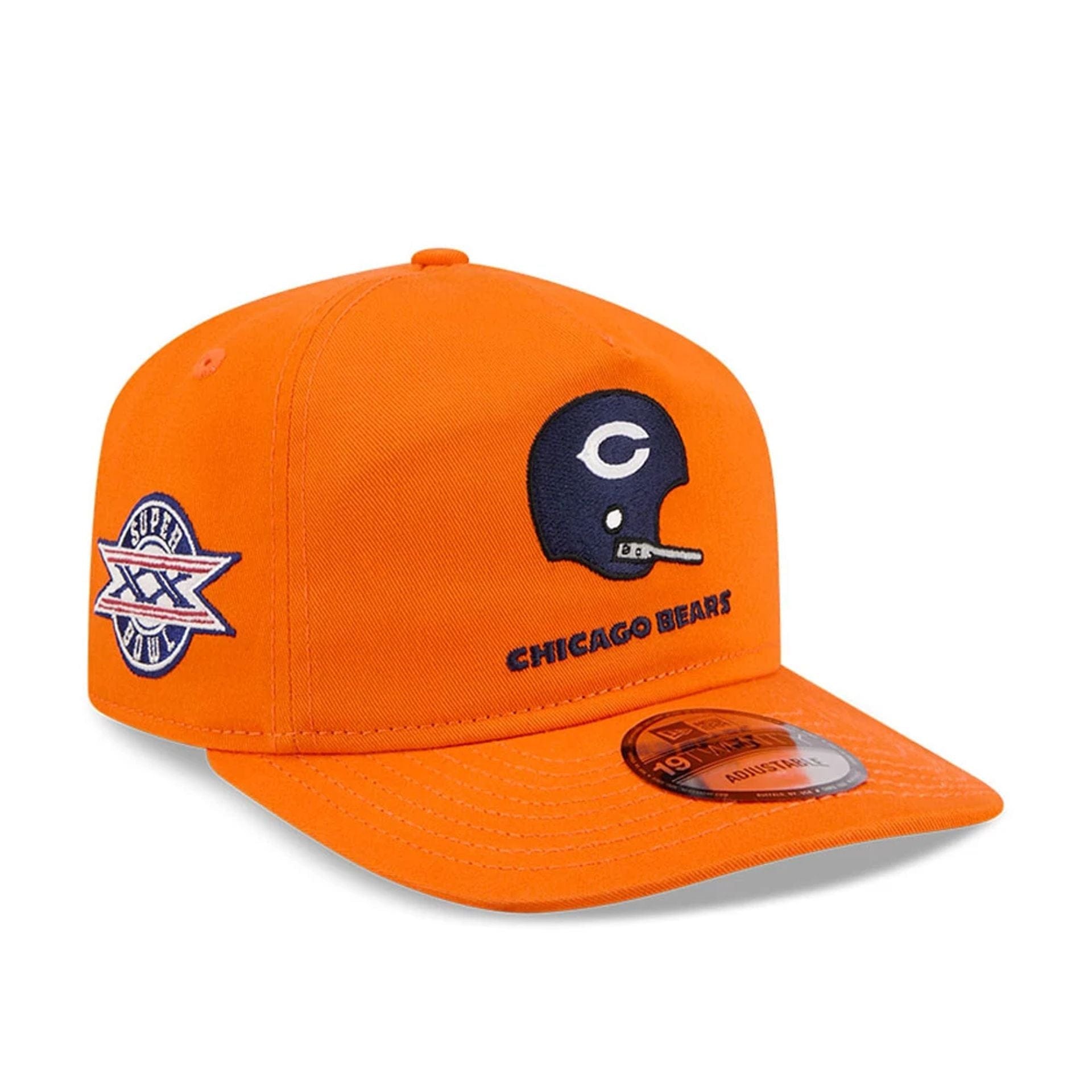 This is a Chicago Bears NFL Championship Orange 19TWENTY Adjustable Cap 1