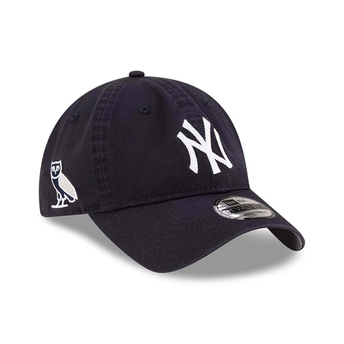 This is a New York Yankees OVO x MLB Navy 9TWENTY Adjustable Cap 1