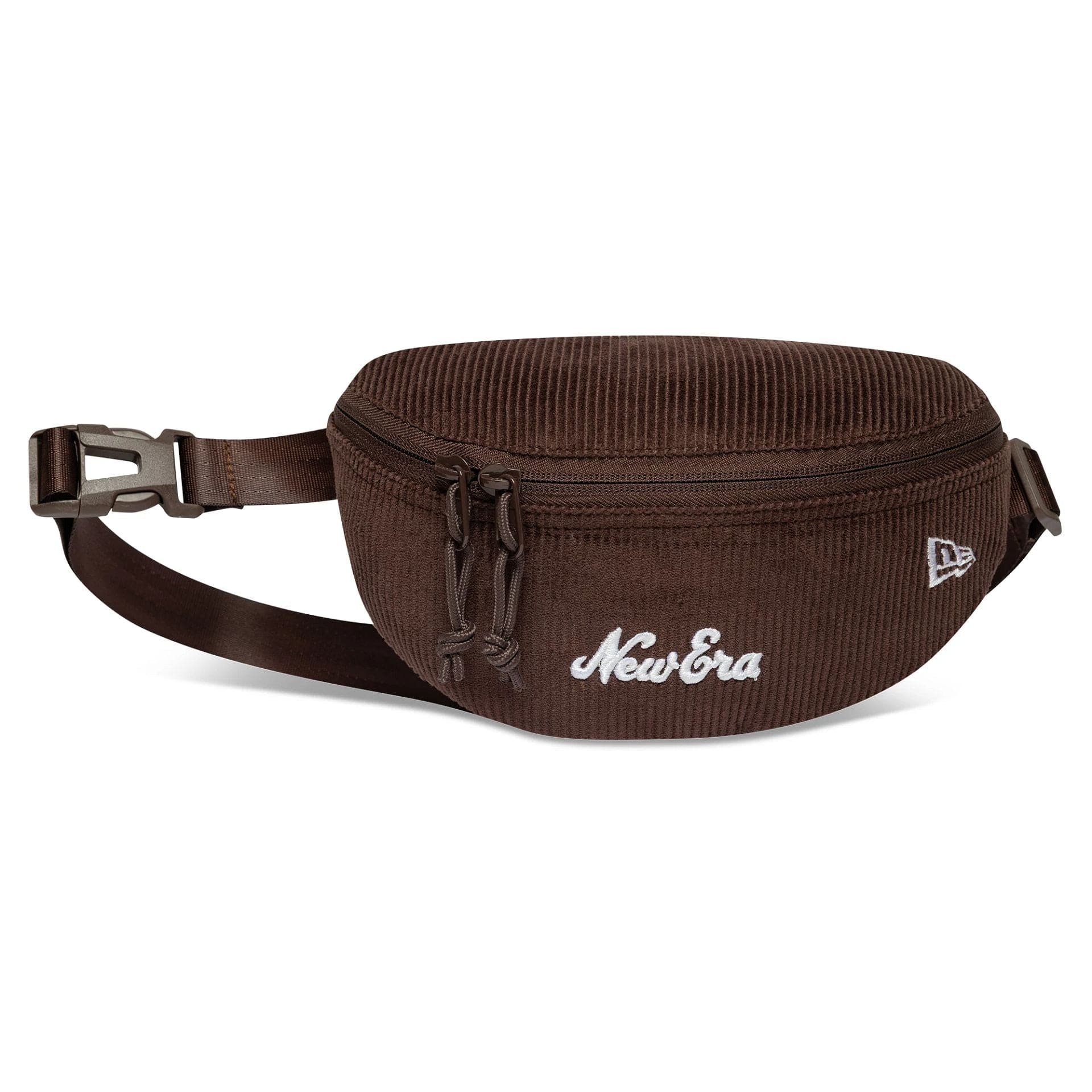 This is a  New Era Script Cord Dark Brown Waist Bag  2
