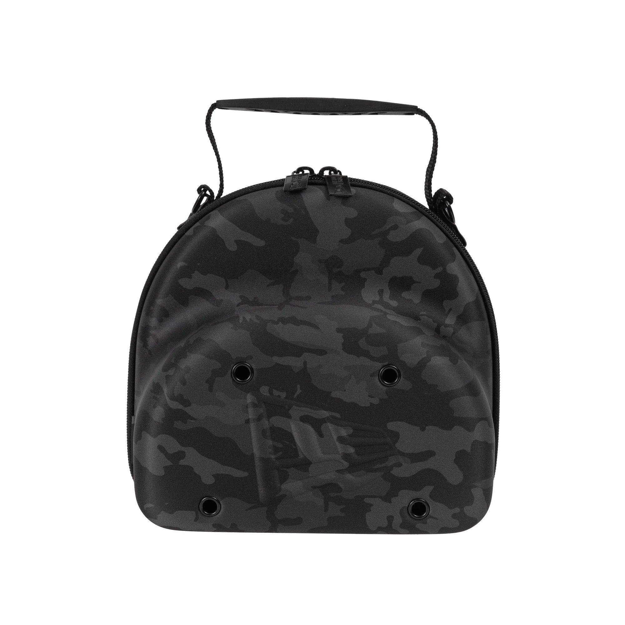 This is a  New Era Camo Black 2Pk 59FIFTY Cap Carrier 1