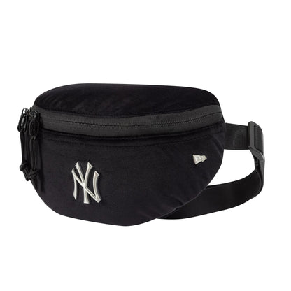 This is a New York Yankees MLB Velour Pin Black Waist Bag 3