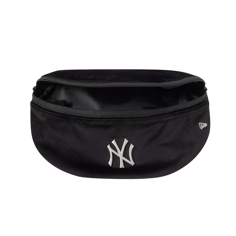 This is a New York Yankees MLB Velour Pin Black Waist Bag  5