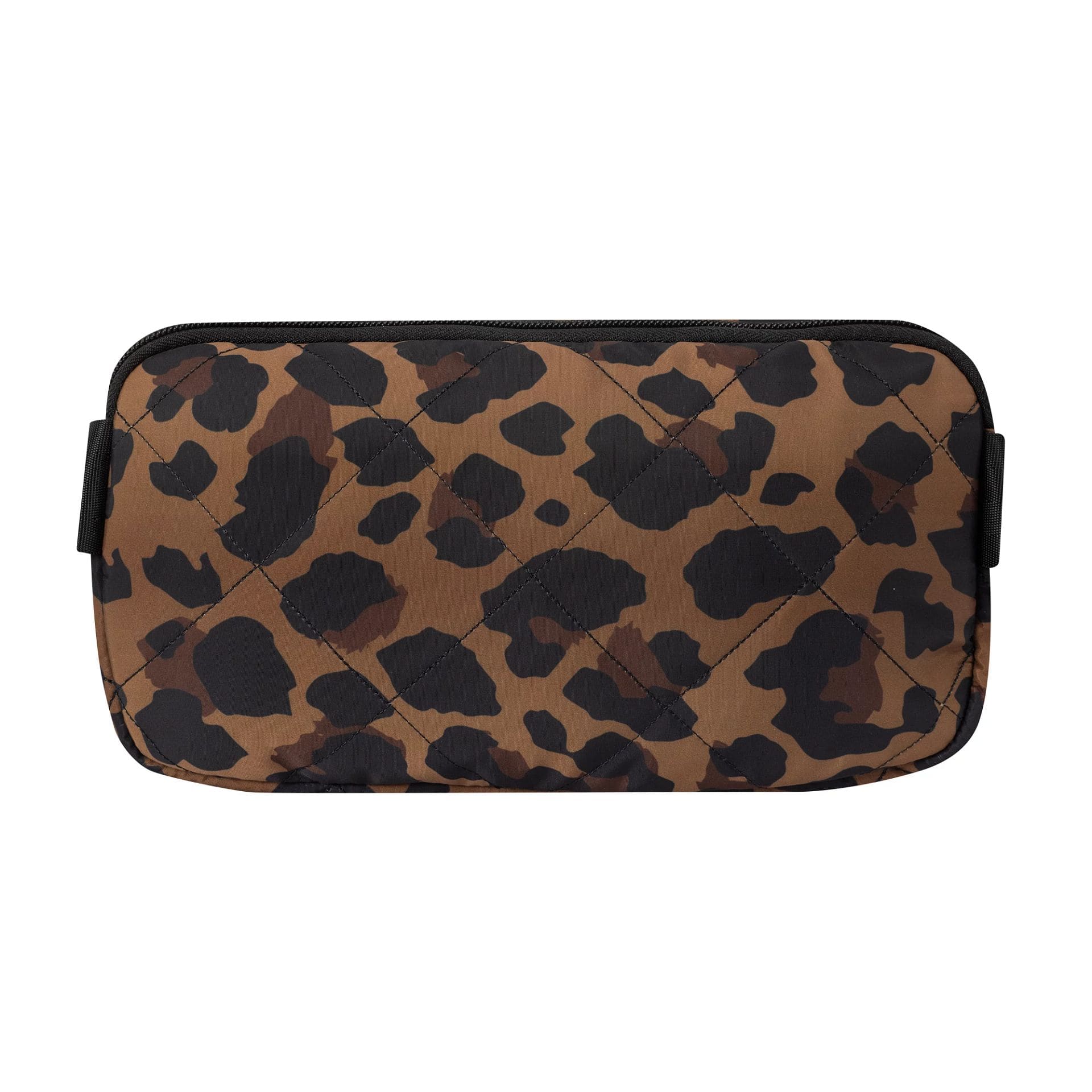 This is a New York Yankees MLB Leopard Quilted All Over Print Waist Bag 4