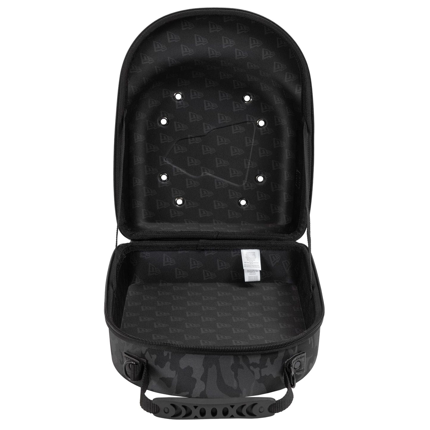 This is a  New Era Camo Black 6Pk 59FIFTY Cap Carrier  2