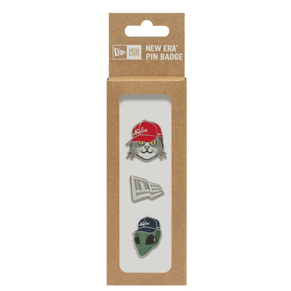 This is a  New Era 3 Pin Gift Set Multi Pin Badge  3