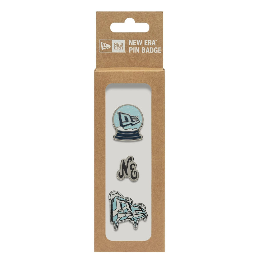 This is a  New Era 3 Pin Gift Set Multi Pin Badge  3