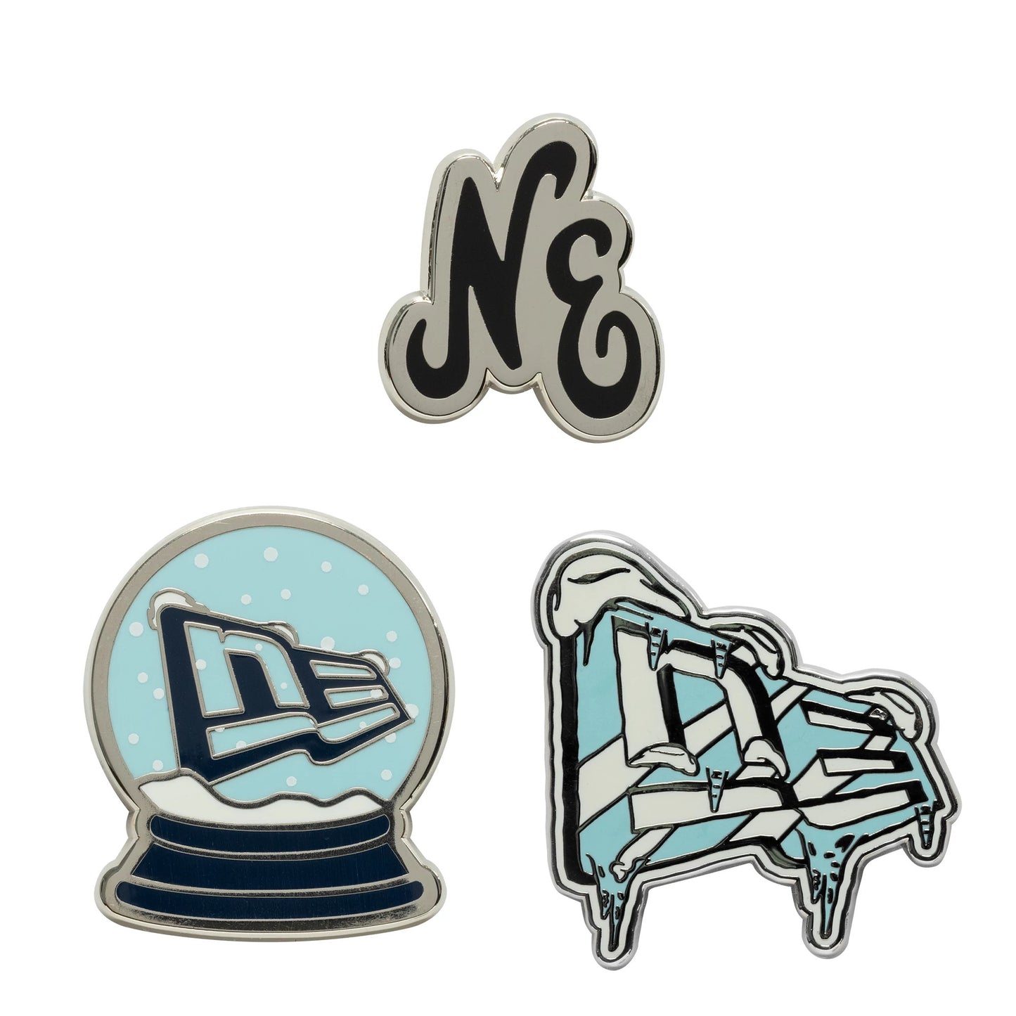 This is a  New Era 3 Pin Gift Set Multi Pin Badge 1