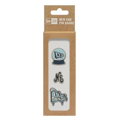 This is a  New Era 3 Pin Gift Set Multi Pin Badge 3