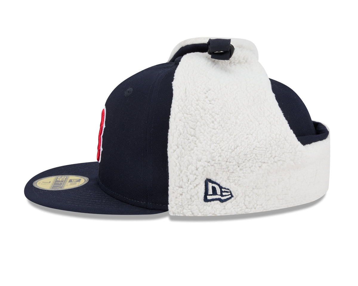 This is a Boston Red Sox MLB Classic Navy Dogear 59FIFTY Fitted Cap 6