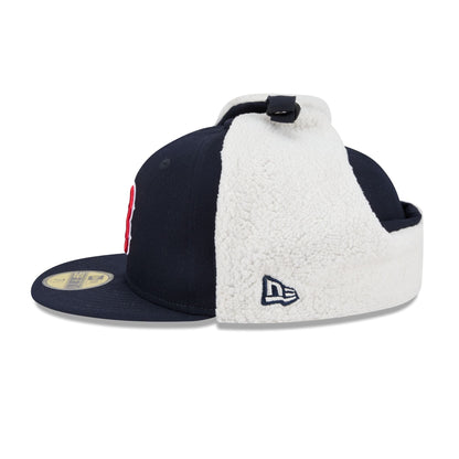This is a Boston Red Sox MLB Classic Navy Dogear 59FIFTY Fitted Cap 6