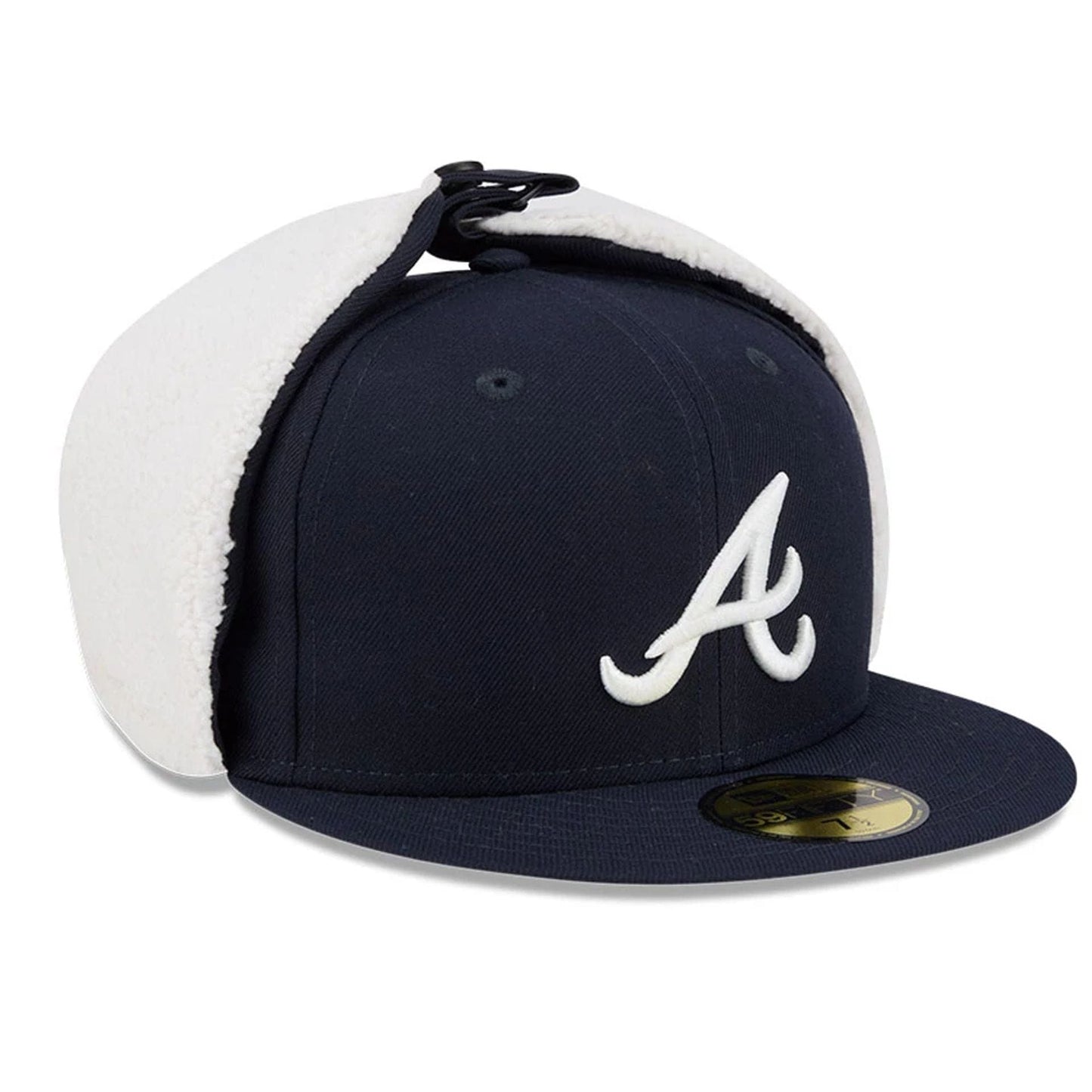 This is a Atlanta Braves MLB Classic Navy Dogear 59FIFTY Fitted Cap 4