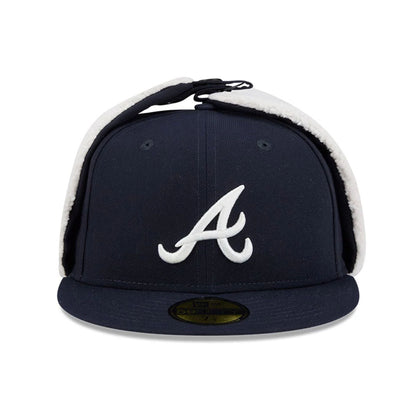This is a Atlanta Braves MLB Classic Navy Dogear 59FIFTY Fitted Cap 3