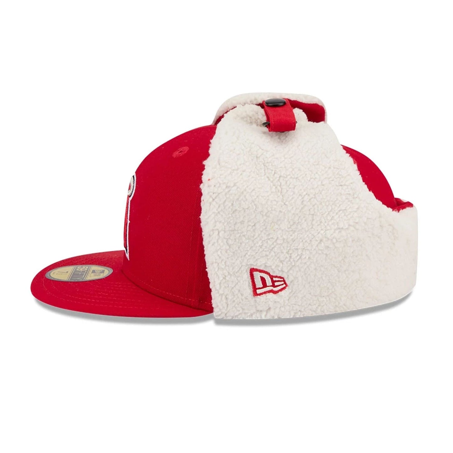 This is a LA Angels MLB Classic Red Dogear 59FIFTY Fitted Cap 5