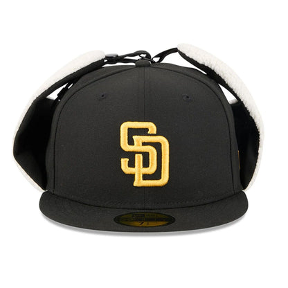 This is a San Diego Padres MLB Classic Black Dogear 59FIFTY Fitted Cap 5