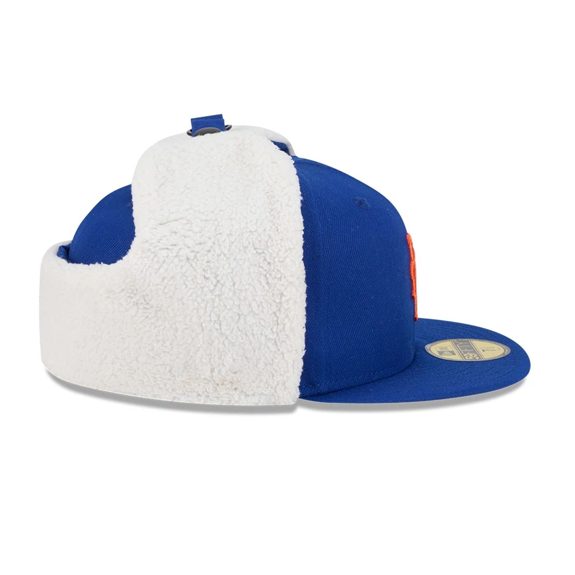 This is a New York Mets MLB Classic Blue Dogear 59FIFTY Fitted Cap 6