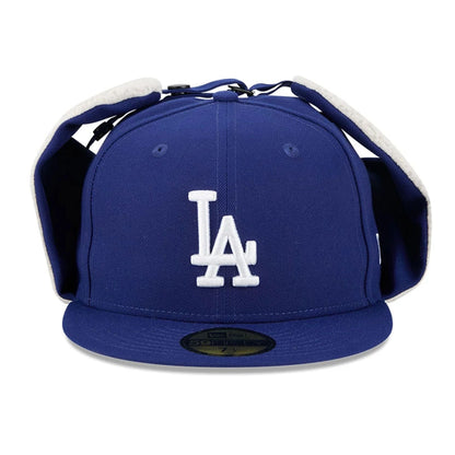 This is a LA Dodgers MLB Classic Dark Blue Dogear 59FIFTY Fitted Cap 4