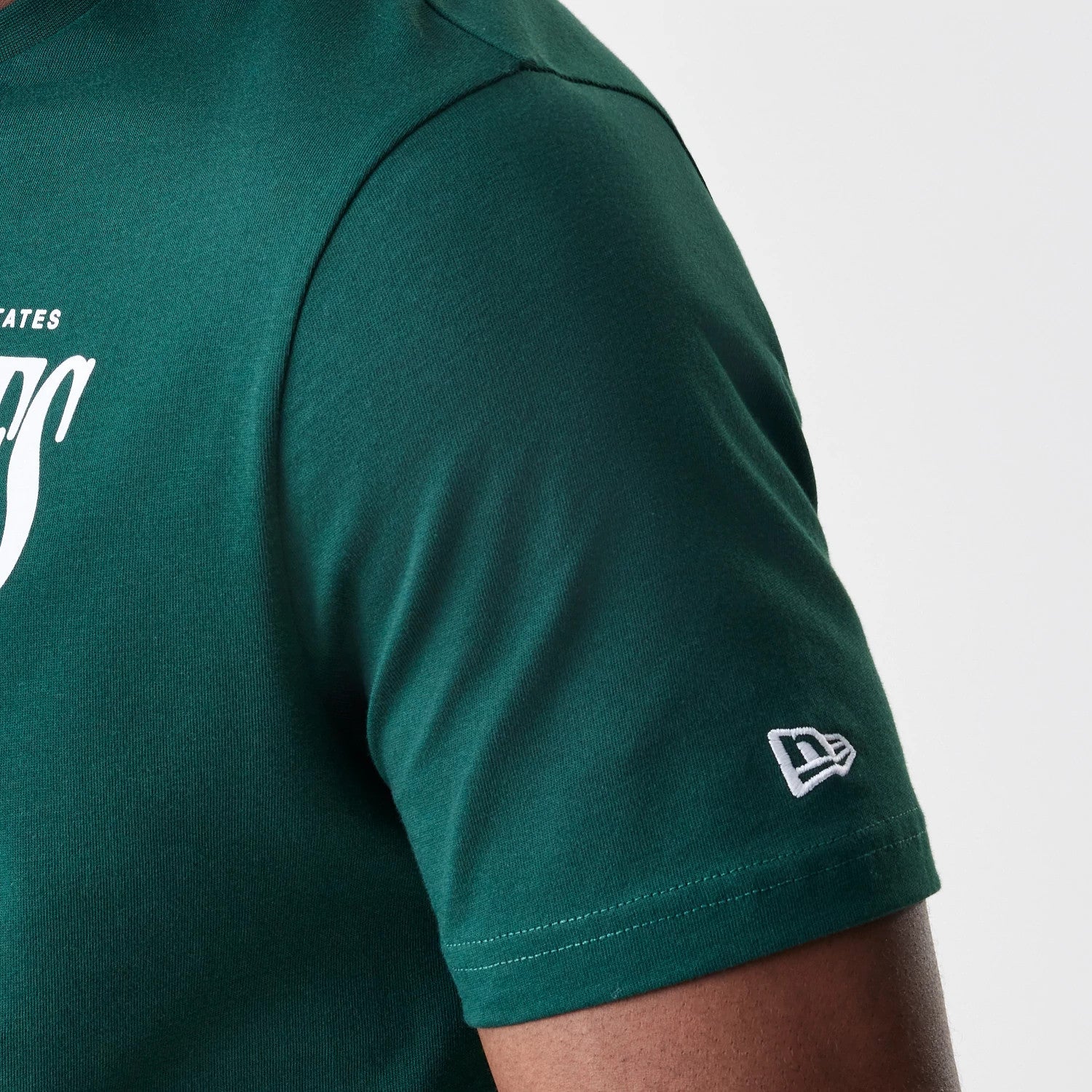 The Male model is wearing LA Dodgers MLB Script Graphic Dark Green T-Shirt 6