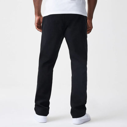 The Male model is wearing  New Era Cord Black Straight Leg Chinos 2