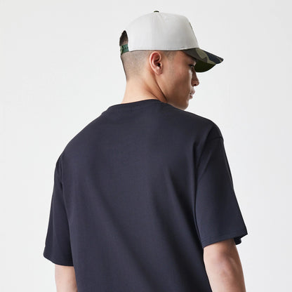 The Male model is wearing  New Era Floral Black Oversized T-Shirt 7