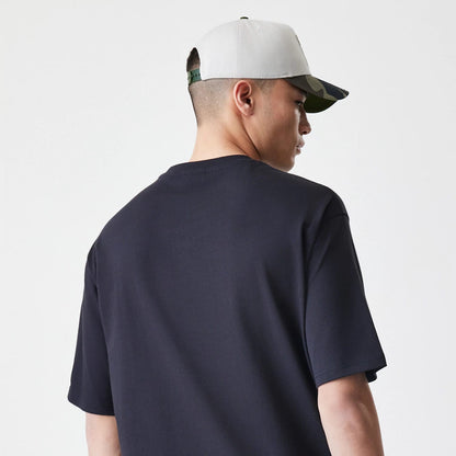 The Male model is wearing  New Era Floral Black Oversized T-Shirt 7