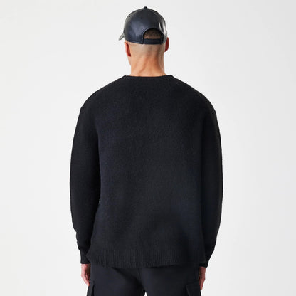 The Male model is wearing New Era Knit Black Knitted Sweater 2