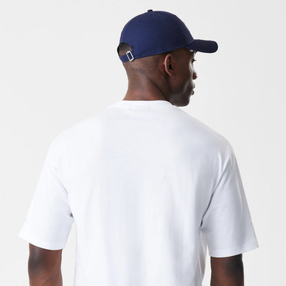 The Male model is wearing  New Era Floral White Oversized T-Shirt 8