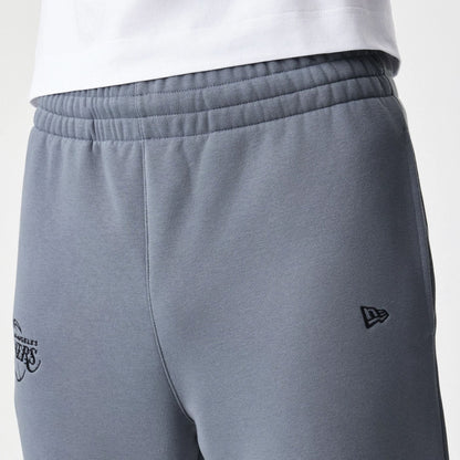 The Male model is wearing LA Lakers NBA Linear Dark Grey Straight Leg Joggers 4