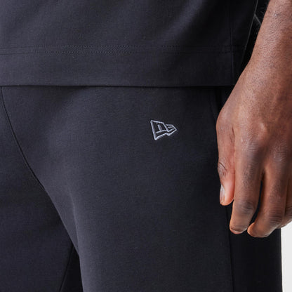 The Male model is wearing Chicago Bulls NBA Linear Black Straight Leg Joggers 5