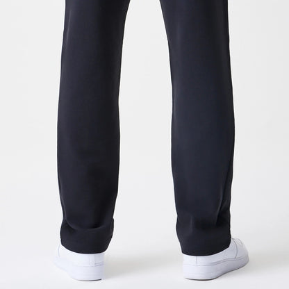 The Male model is wearing Chicago Bulls NBA Linear Black Straight Leg Joggers 7