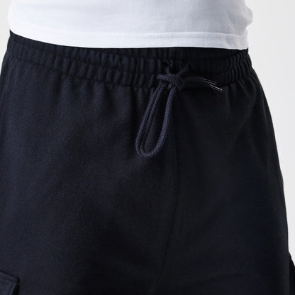 The Male model is wearing  New Era Cargo Black Joggers 6