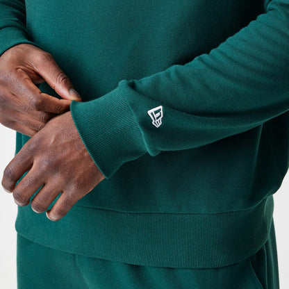 The Male model is wearing LA Dodgers MLB Script Dark Green Crew Neck Sweater 5